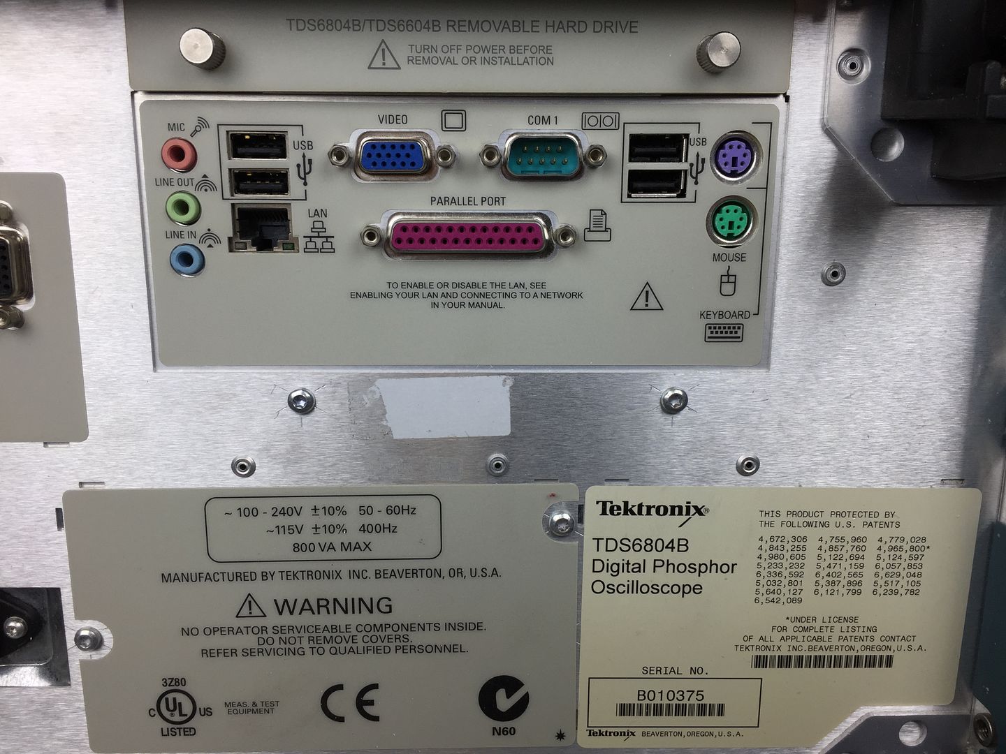 Tektronix TDS6804B 4 Channel 8 GHz 20 GS/s Digital Tektronix TDS6804B 4 Channel 8 GHz 20 GS/s Digital